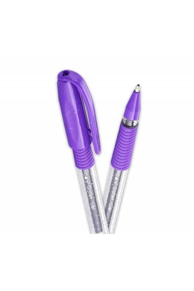 Tükenmez Kalem Jel Simli 1.0 Mm Mavi 2280 12'li Mor