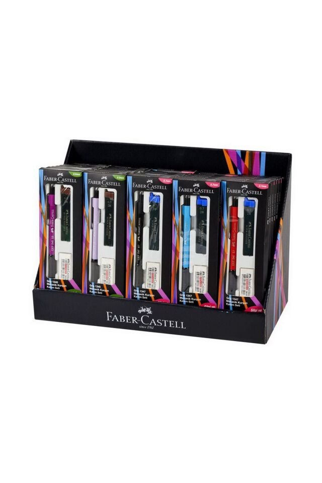 Faber Grip II 1345 0.5 Uçlu Kalem Seti Uç+Silgi Bordo