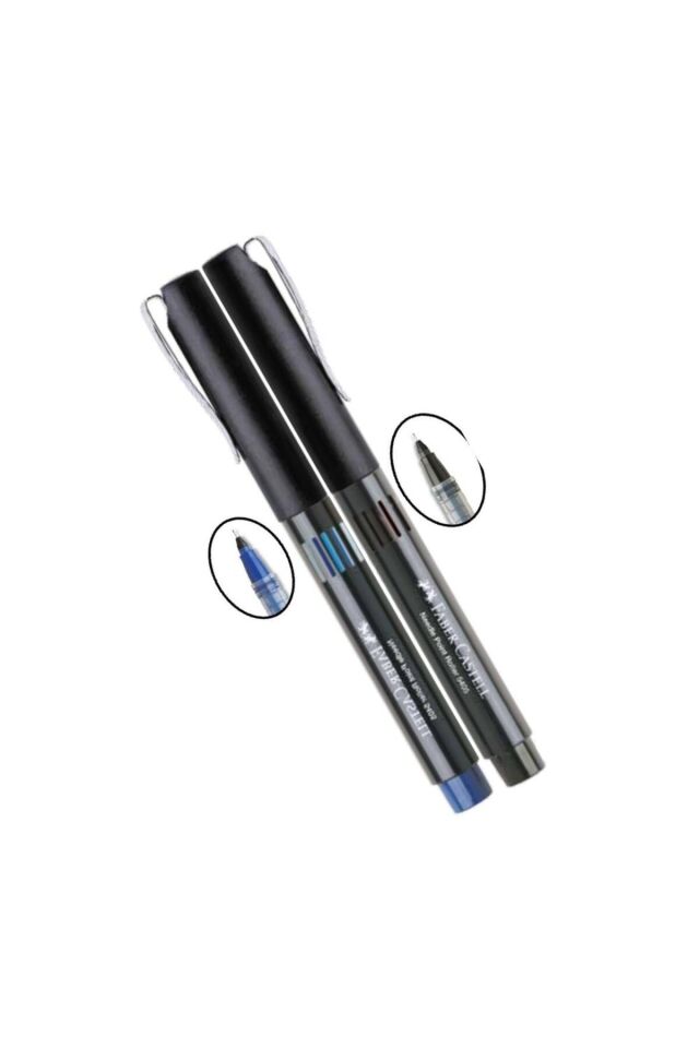 Mavi Siyah Pilot Kalem Iğne Uçlu 0.5 Needle Point Roller 2 Adet 0,5 Uçlu Pilot Kalem M Mavi-Siyah