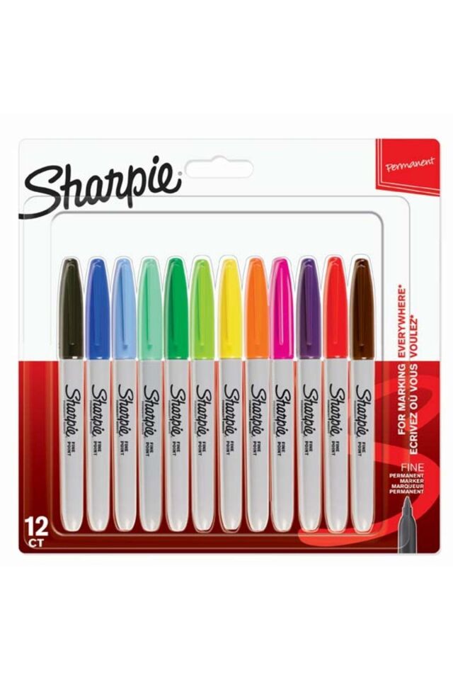 Markör Permanent Fine Karışık Renk 12 Li 2065404 COLOR