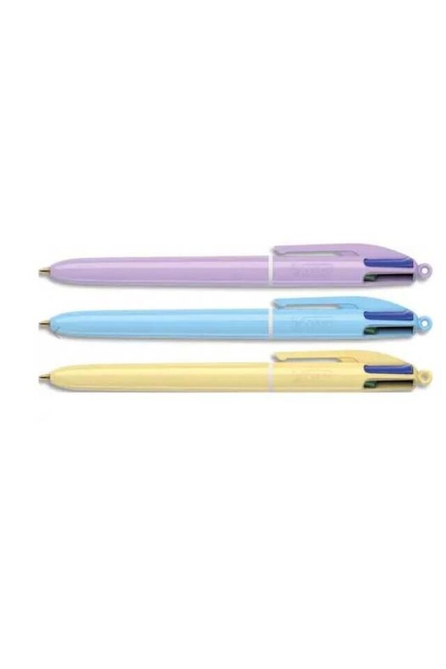 TÜKENMEZ KALEM 4 RENK PASTEL Renk