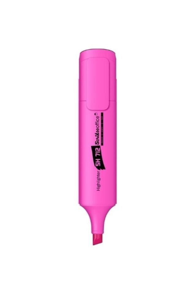 Office Sh712 Fosforlu Kalem Pembe