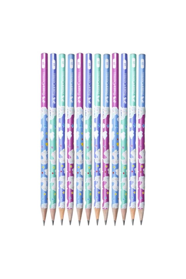 Faber-Castell Unicorn 2B Yuvarlak Kurşun Kalem 12 Adet