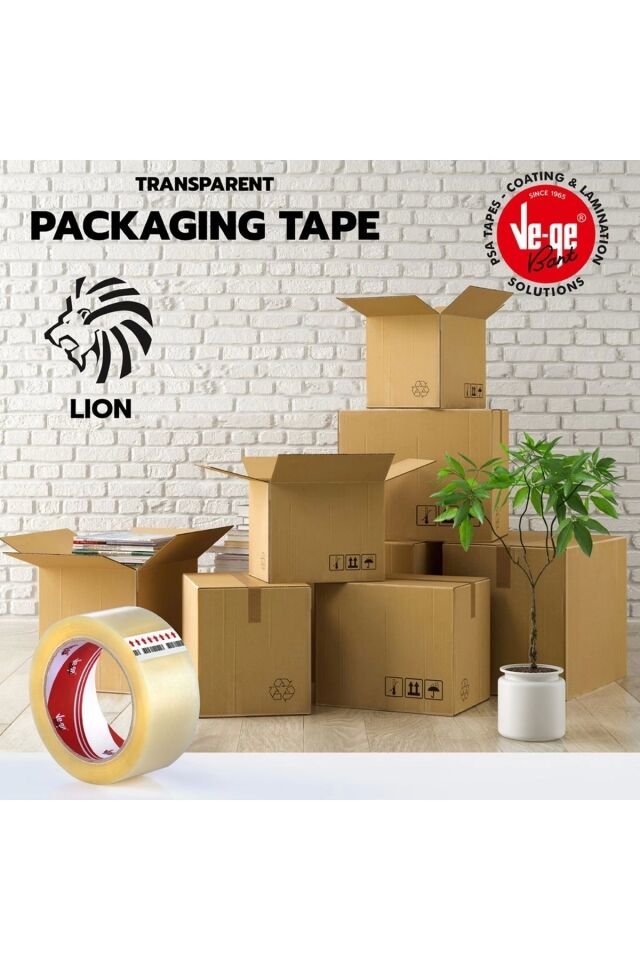 - Koli Bantı Şeffaf 45x40 Koli Bandı Taba-Bej