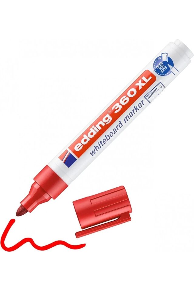 Beyaz Tahta Kalemi Cap Off E-360xl Kırmızı No Color