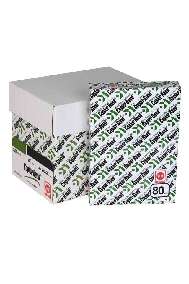 A4 Fotokopi Kağıdı 80gr 1 Koli 5 Paket 2500 Sayfa
