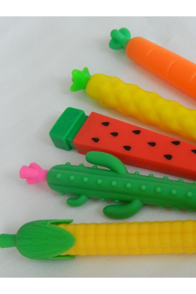 2'li Versatil Uçlu Kalem 0,7 Karpuz + Sarı Kaktüs havuç/ananas