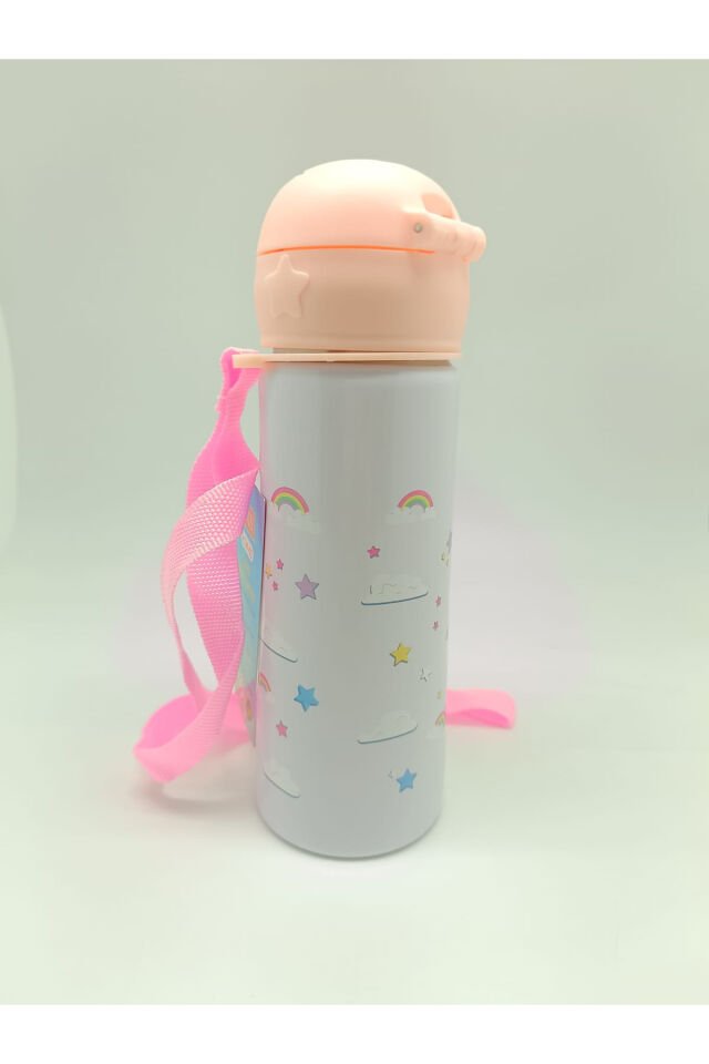 RUBENİS UNİCORN FİGÜRLÜ ÇELİK MATARA PEMBE 500 ML (RCM-01)