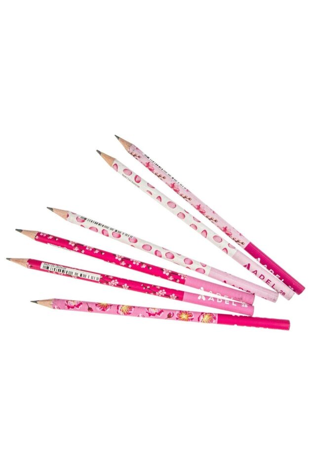 Sakura Desen Kurşun Kalem (4 ADET)