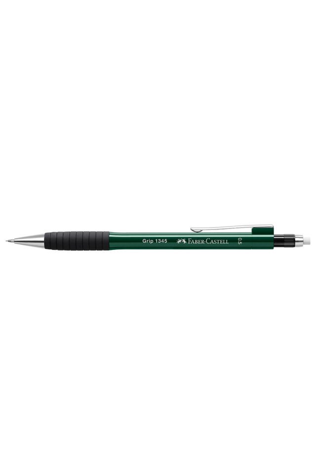 1345/47 Versatil Kalem, 0.5 mm, Koyu Yeşil, Ergonomik Tutuş, Yaylı Uç, Uzun Silgi