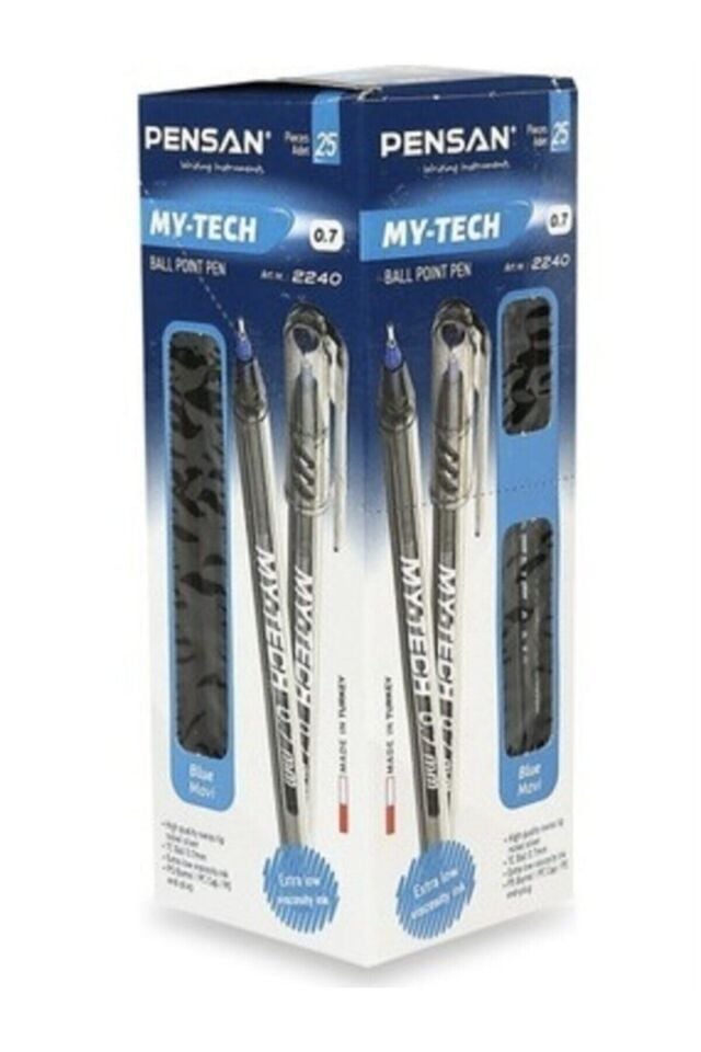 Mavi My-tech Tükenmez Kalem 25’li 0.7 Ball Point Kod : 2240 Mavi - Unisex
