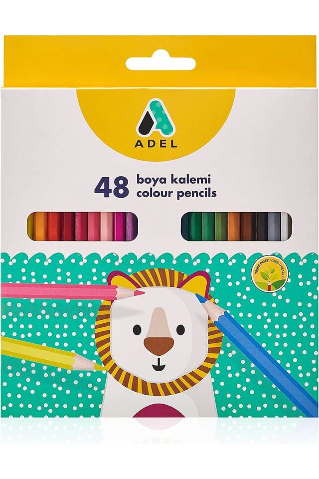 Adel 48'li Kuru Boya Kalemi Karton Kutulu Set / 211200014