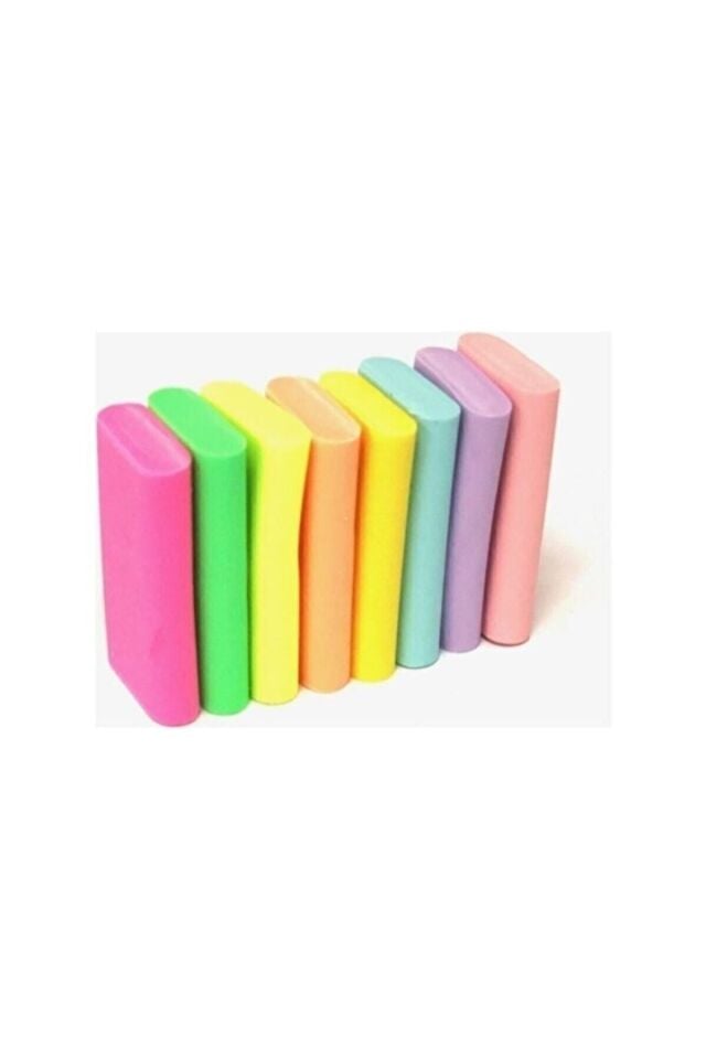 Pastel Renkli 8 Adet Silgi - 8 Farklı Renk
