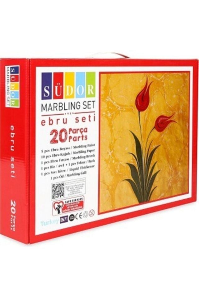 Ebru Boya Seti Başlangıç Seti 20 Parça Sd85a4 Karışık