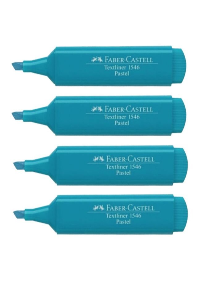 4 Lü Pastel Turkuaz Fosforlu Kalem Seti Set-0019