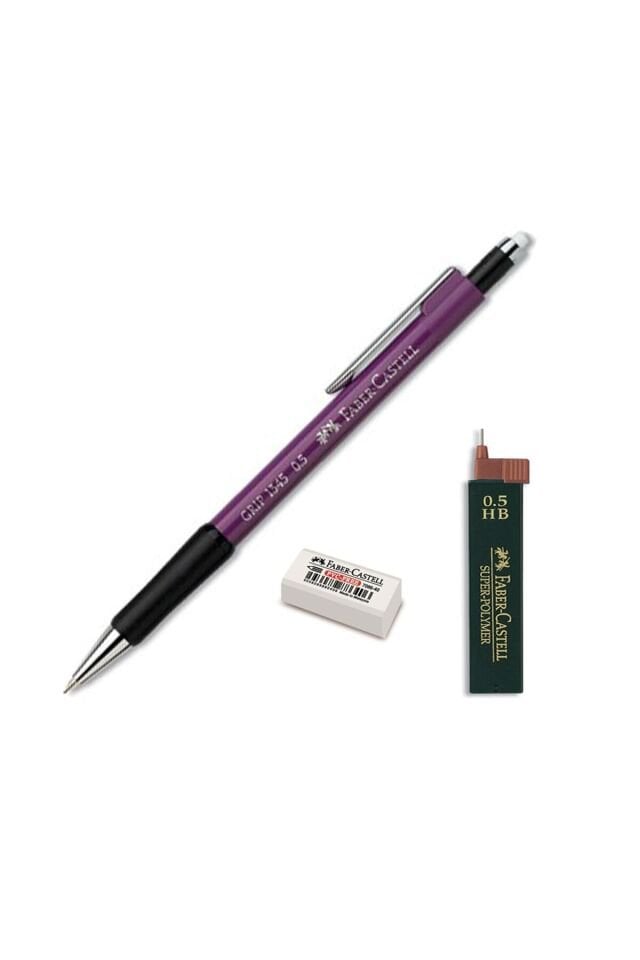 Faber Grip Iı 1345 0.5 Uçlu Kalem Seti Siyah (5091207100) Mor