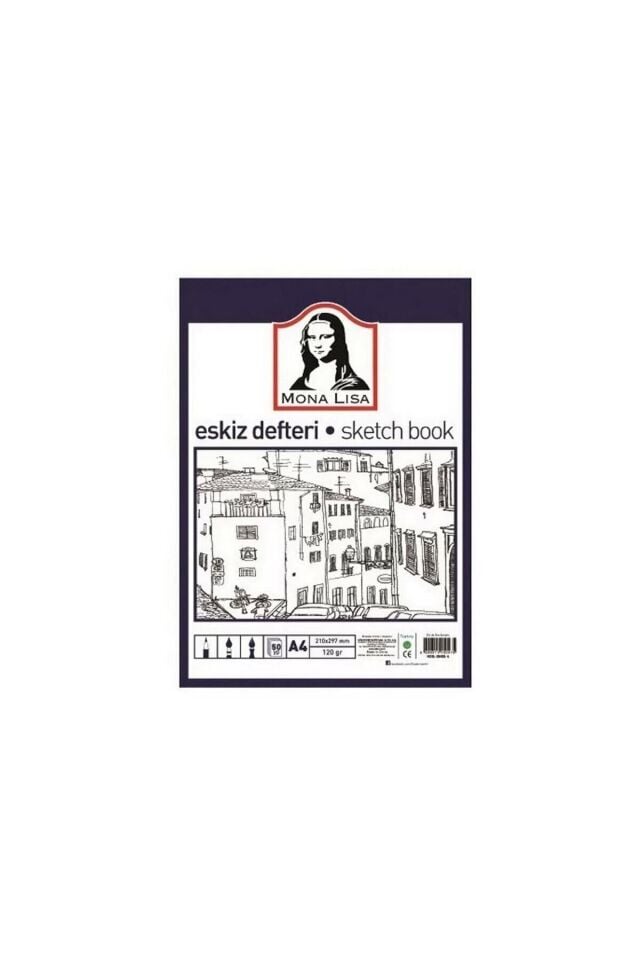 Mona Lisa Eskiz Defteri A4 50yp 120gr Bn05-4