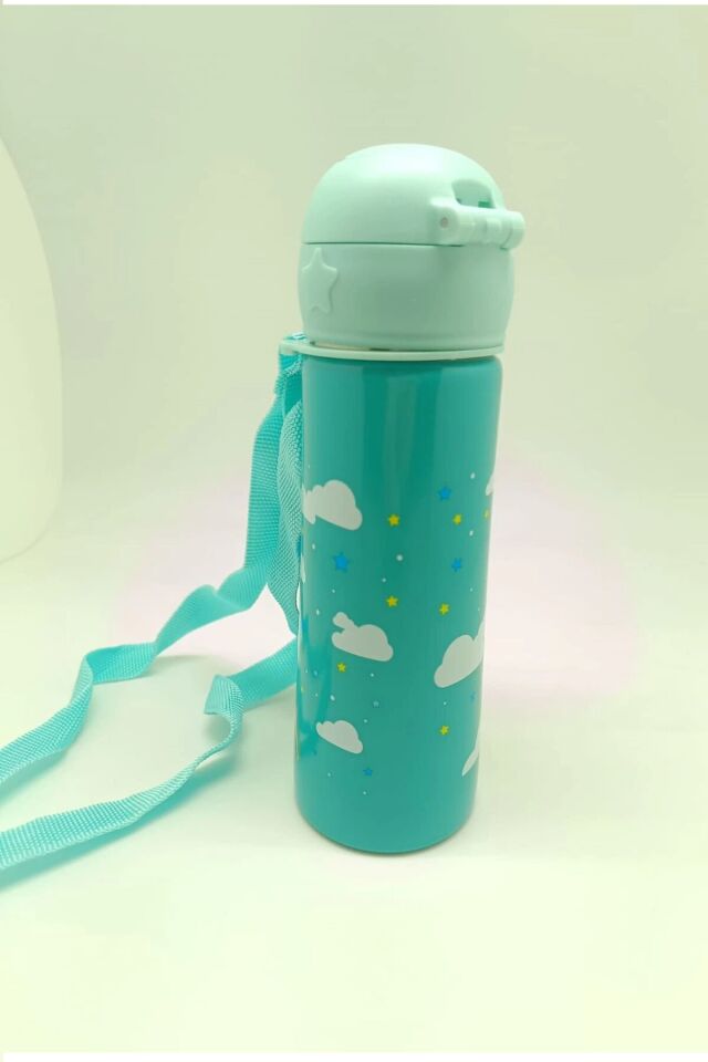 RUBENİS UNİCORN FİGÜRLÜ ÇELİK MATARA TURKUAZ 500 ML (RCM-01)