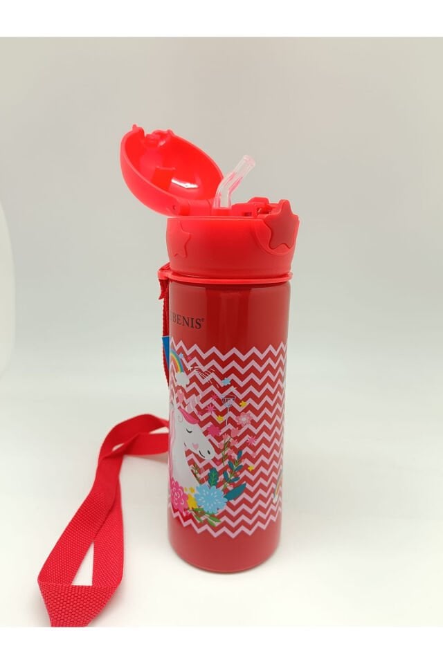RUBENİS UNİCORN FİGÜRLÜ ÇELİK MATARA KIRMIZI 500 ML (RCM-01) KIRMIZI