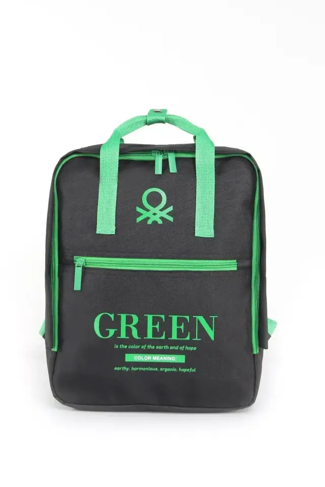 Benetton Okul Çantası (Yeşil)