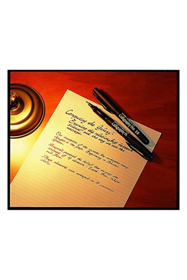 Kaligrafi Kalemi Siyah 4.0 Mm Düz Kesik Uç Supreme Calligraphy 1 Adet Kesik Keçe Uçlu Kaligrafi