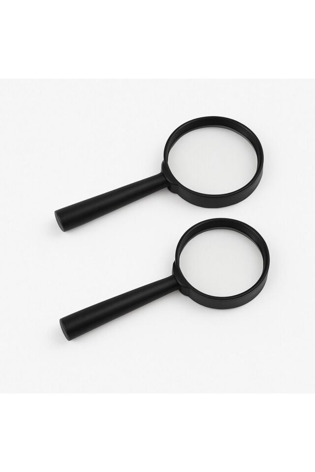2 ADET Büyüteç 40mm Okul Büyüteci Çocuk Için Küçük Boy
