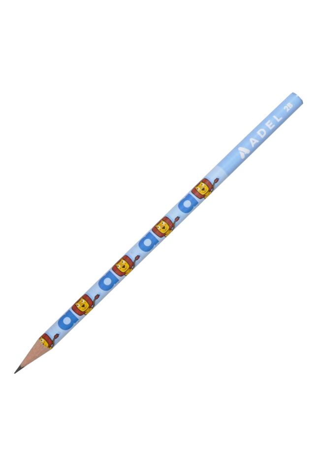 Hayvanlar Kurşun Kalem 2b 0027 Aslan- Mavi Mavi