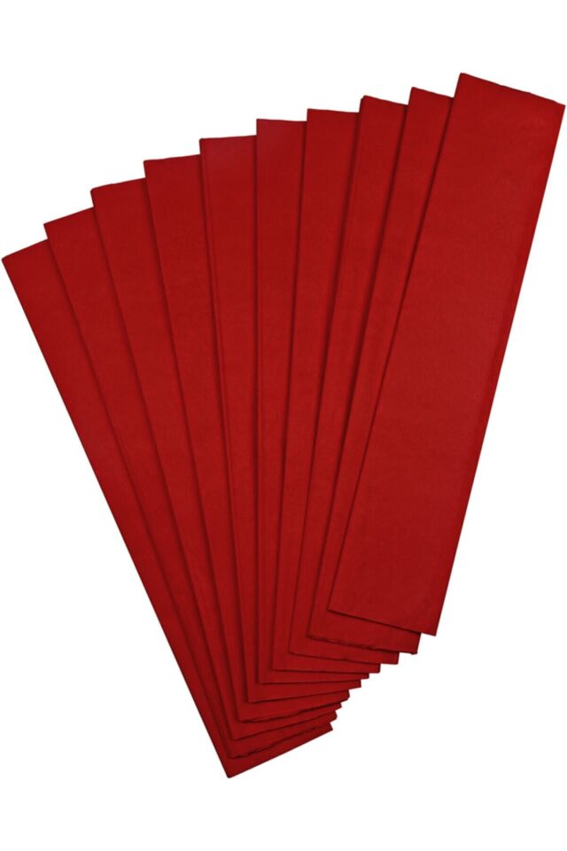 Krapon Kağıdı Kırmızı 10'lu 9123 10 X (50 X 200 Cm)