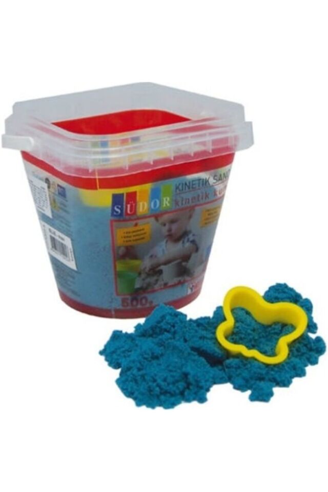 Kinetik Kum 500 Gr. Kovalı Mavi Renk